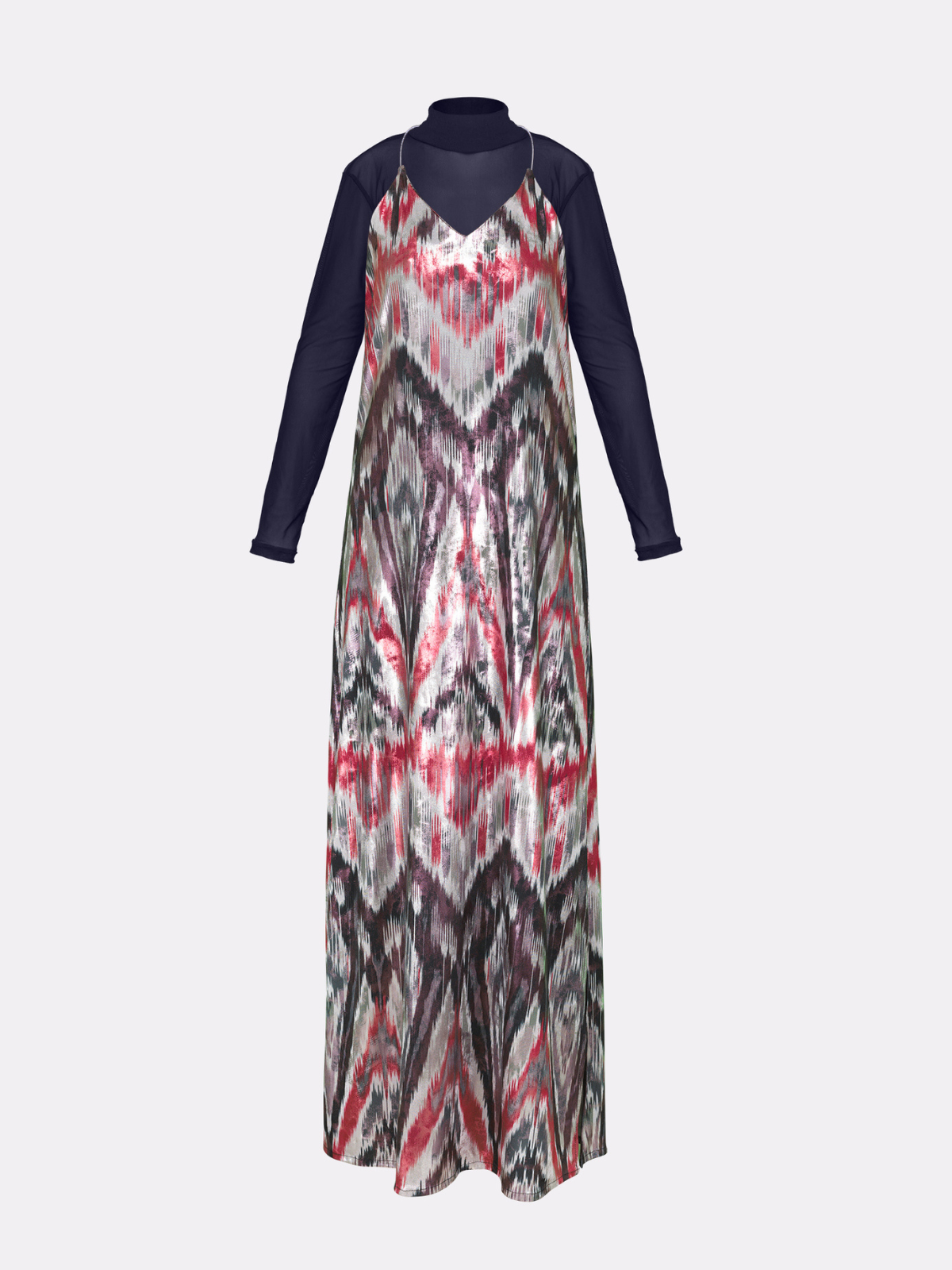 VISION OF LIGHT STREET MAXI DRESS - silver