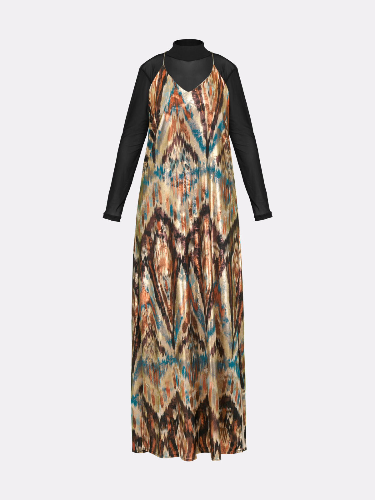 VISION OF LIGHT STREET MAXI DRESS - gold